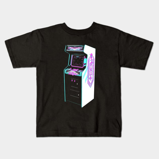 Robotron Retro Arcade Game Kids T-Shirt by C3D3sign